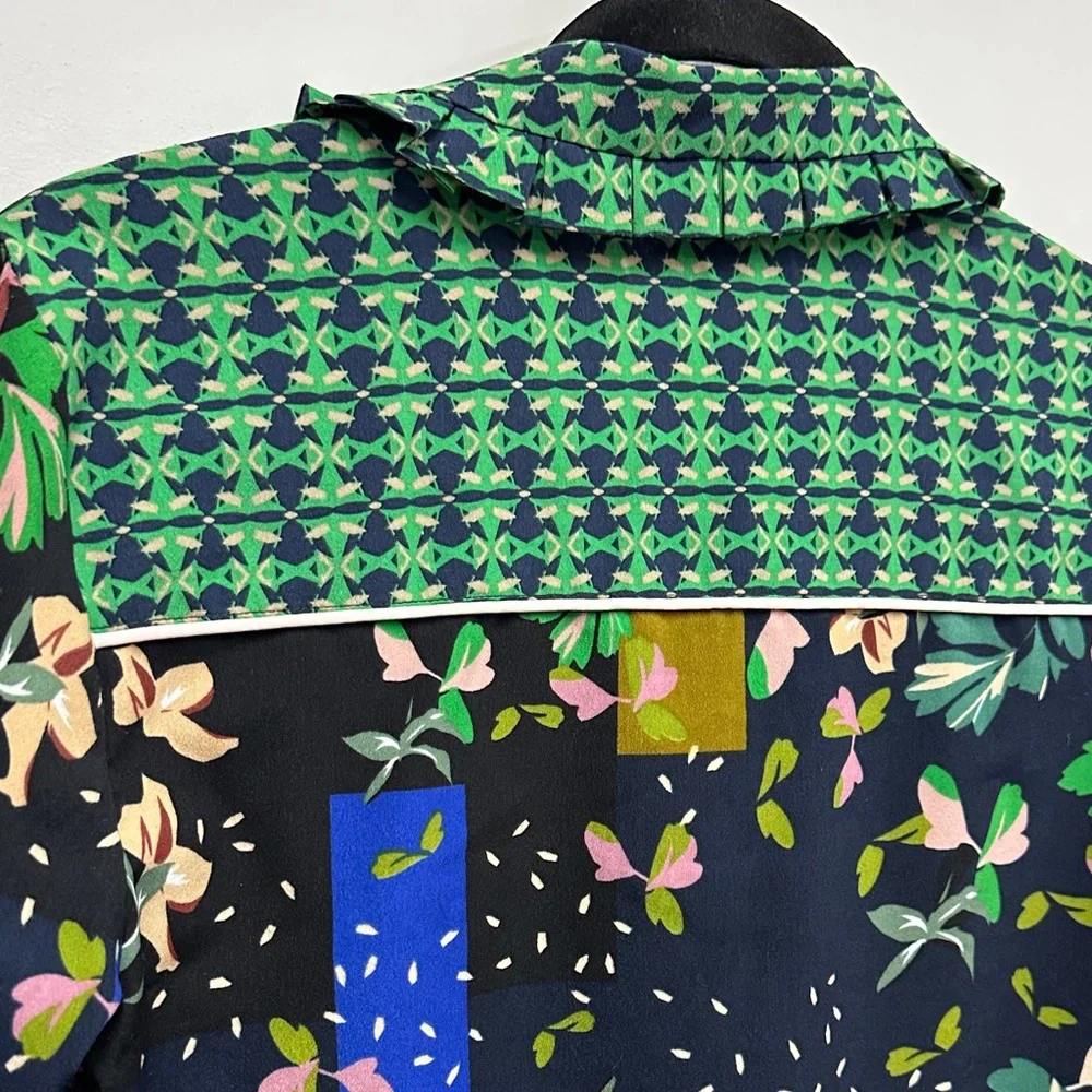 CAbi Multicolor bronco blouse Floral Patterned Shirt S 5520 - Picture 9 of 9